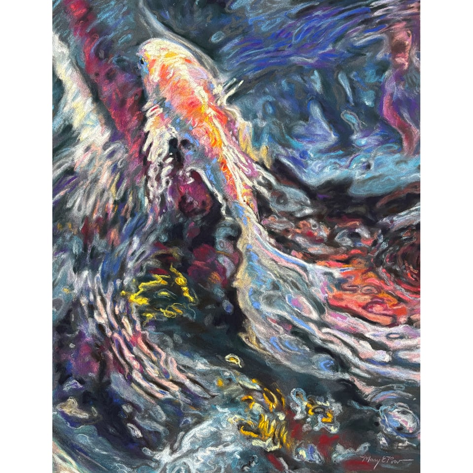 Echo of a Memory, soft pastel painting by Mary Pow