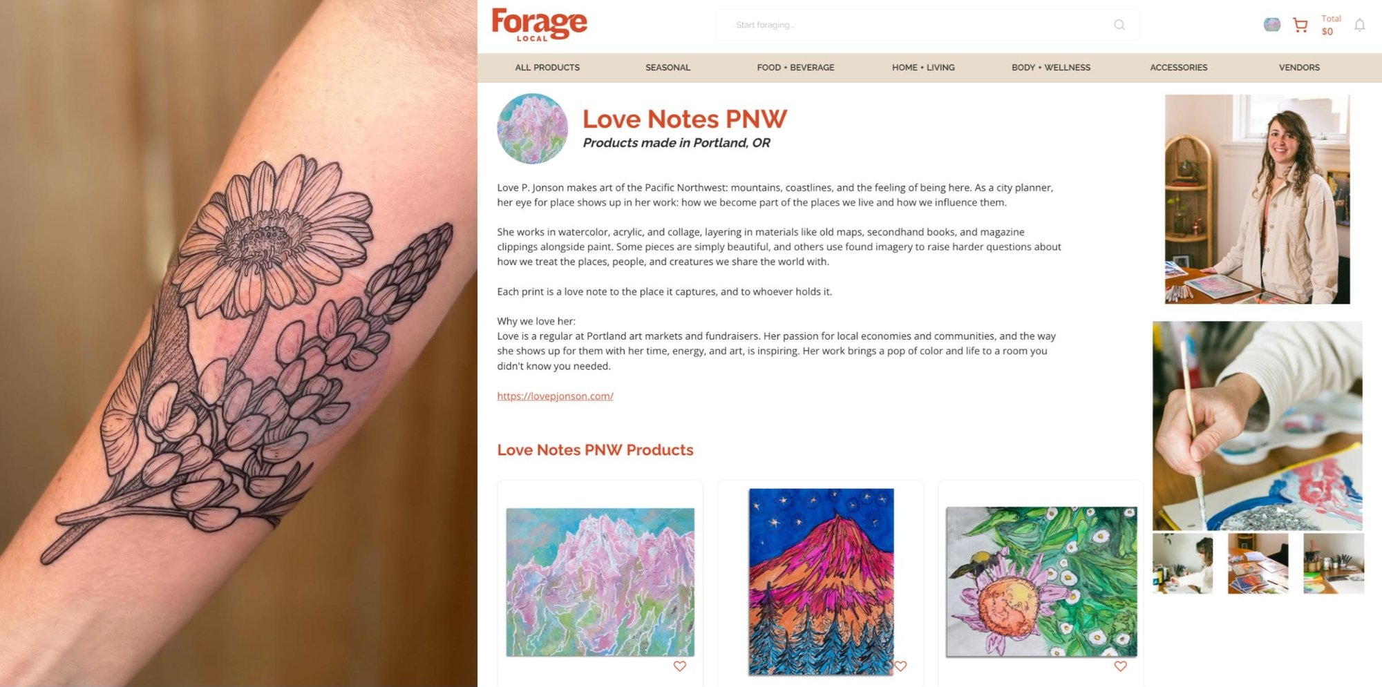 ❀ art on my body, art in local economies...