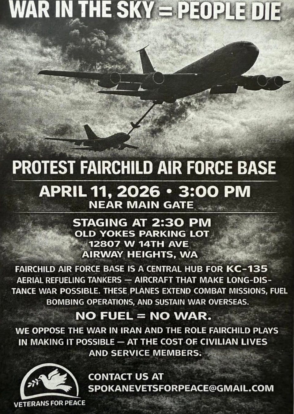 Protest against the war in Iran - 4/11 @ Fairchild