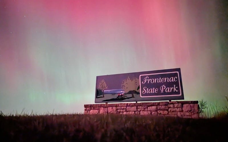 The night of the aurora. Pure magic … and pure science. / Photo courtesy of Old Frontenac resident G