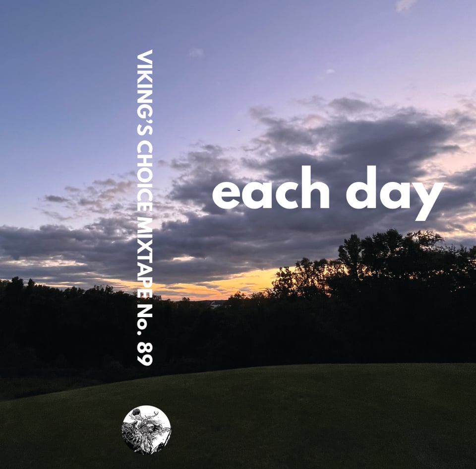 Sunset over Maryland, laid out in a cassette j-card.