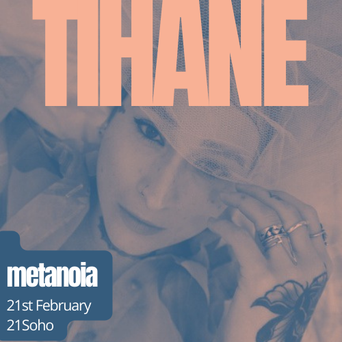 TIHANE performs a work-in-progress one woman show called Metanoia