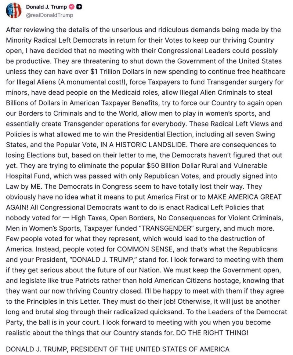 Crazed man in the White House rants and makes stuff up.