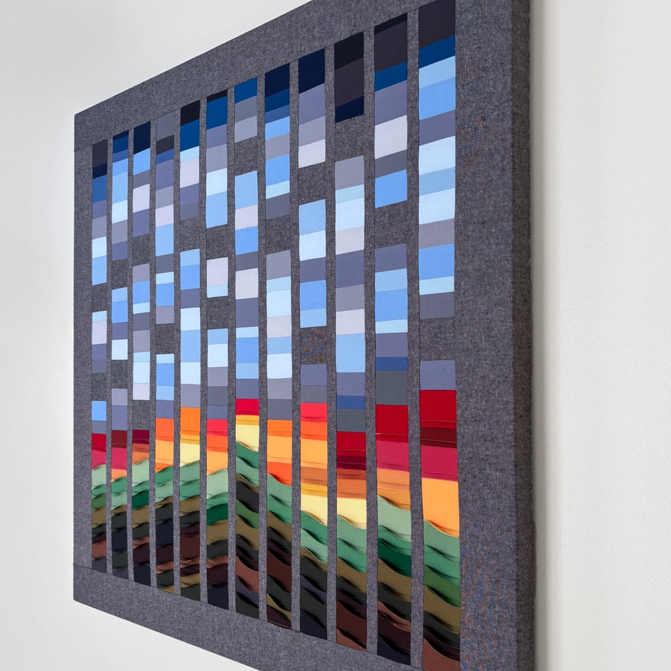 Textile art by Mary Pow