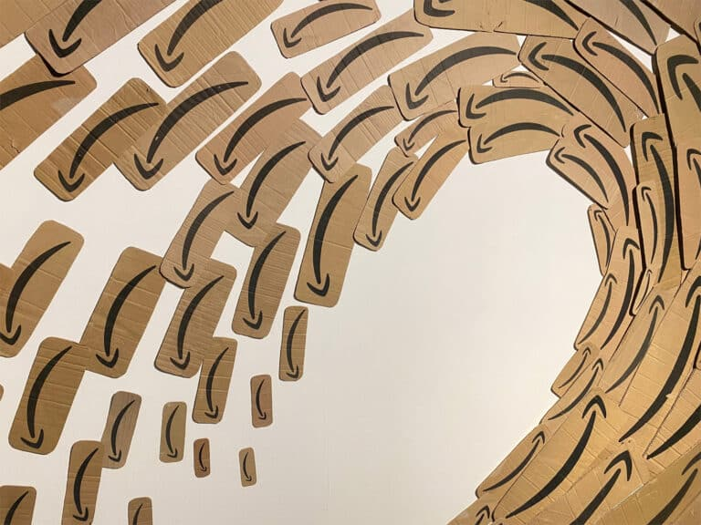 Tina Zimmermann, Amazon Tsunami, installation at the European Cultural Center Venice, April-November 2022, Palazzo Mora, Venice, Italy. [Courtesy of the artist]