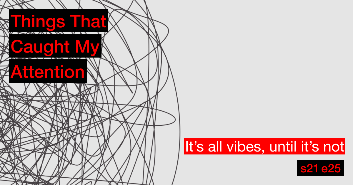 s21e25: It’s all vibes, until it’s not