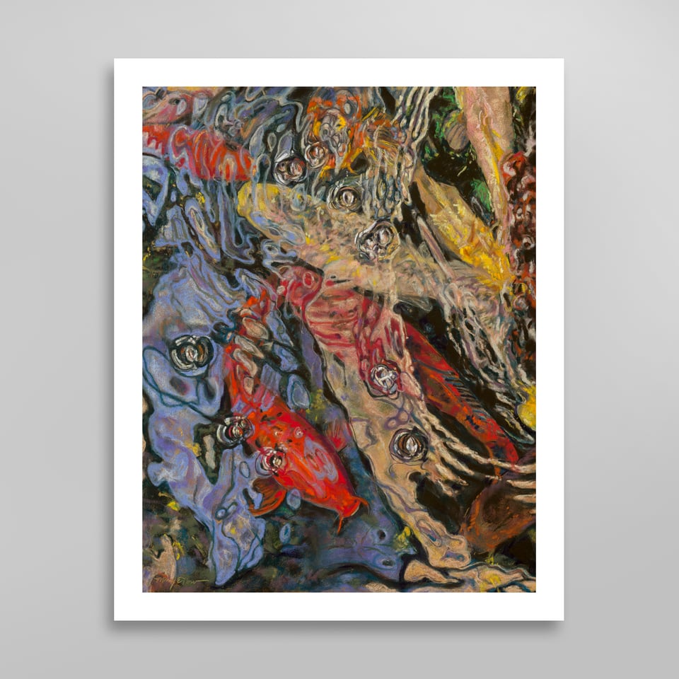 Koi Reflections - The Surface