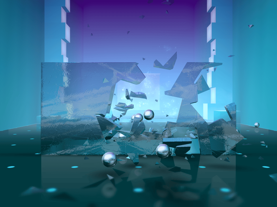 Screenshot of the videogame Smash Hit.