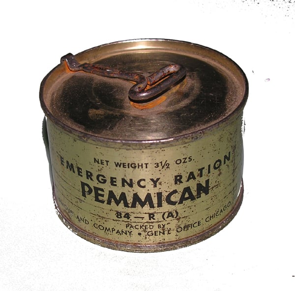 a tin of Pemmican, but inside treasure is hid