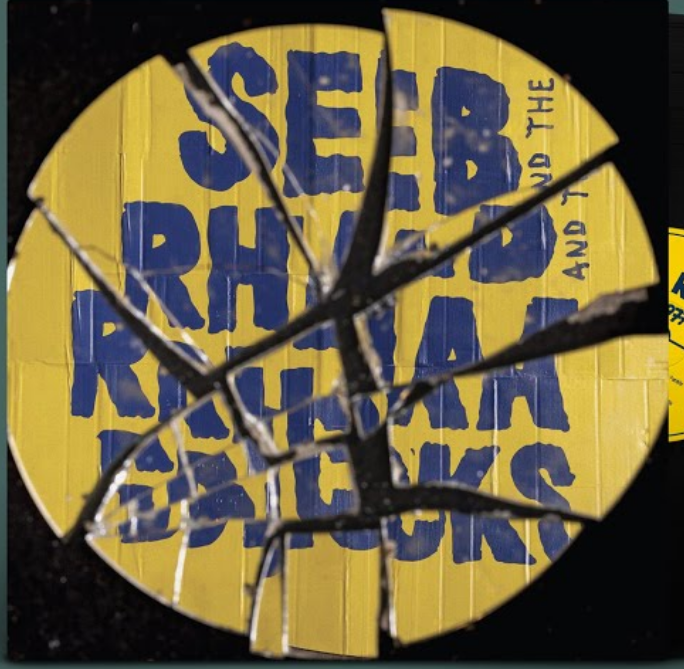 pochette de l'album de Seb Radix qui est le logo de Seb And The Rhaa Dicks en éclats brisés
