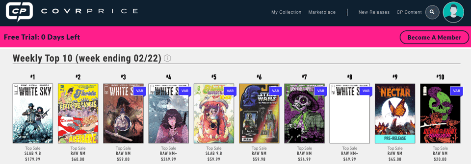 covrprice front page. death to pachuco is #7