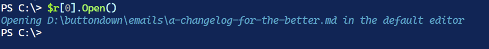 Invoke the Open() method