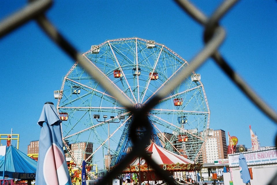 Coney Island on film.