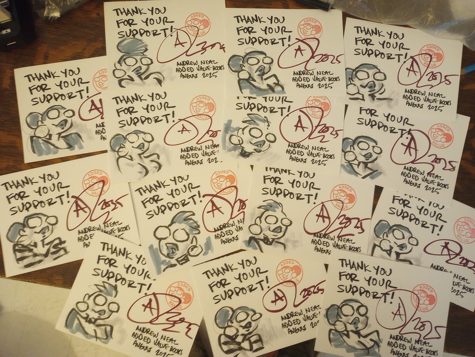 a bunch of little postcard sketches