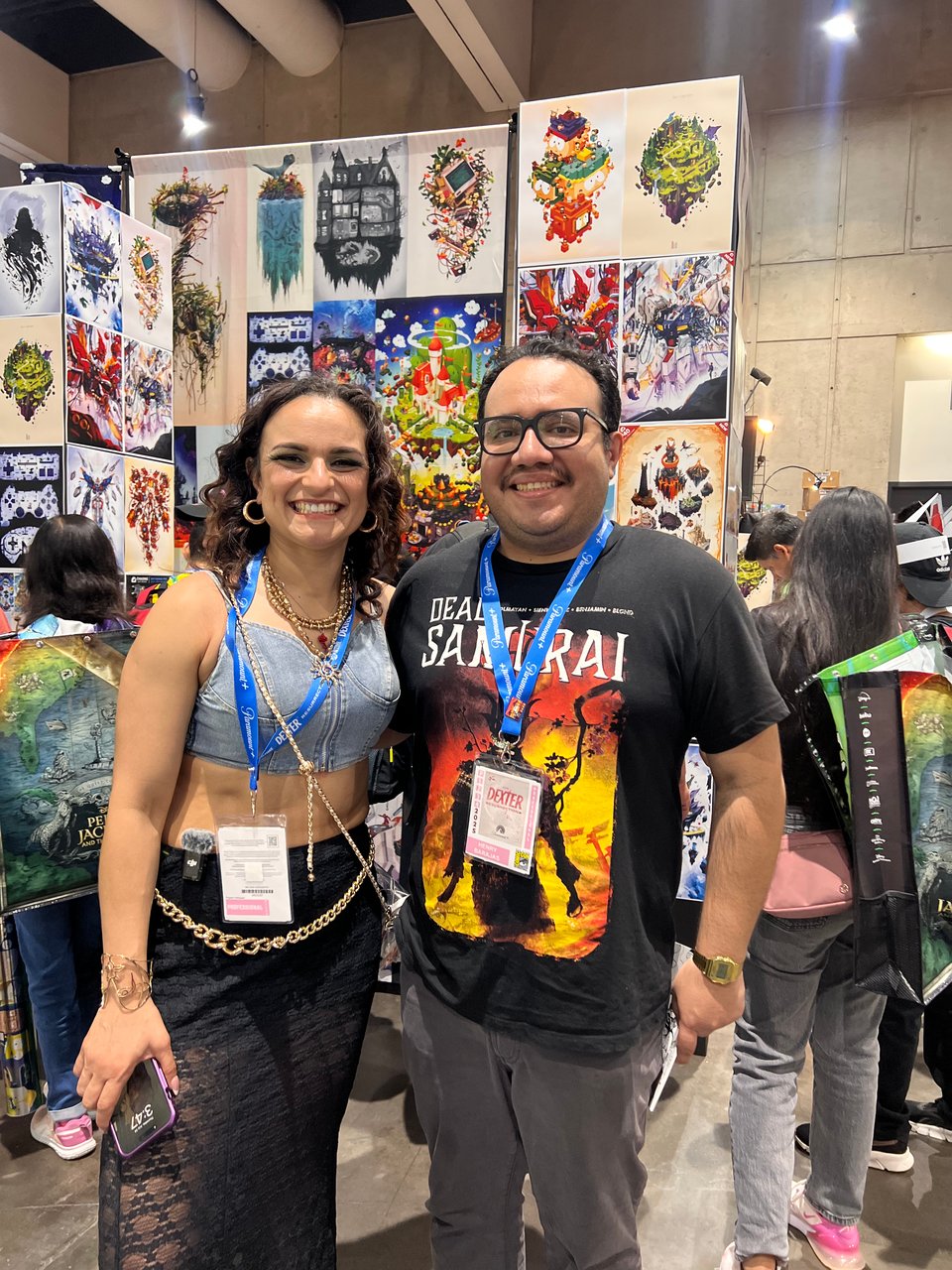 Thunder Rosa and Henry at sdcc
