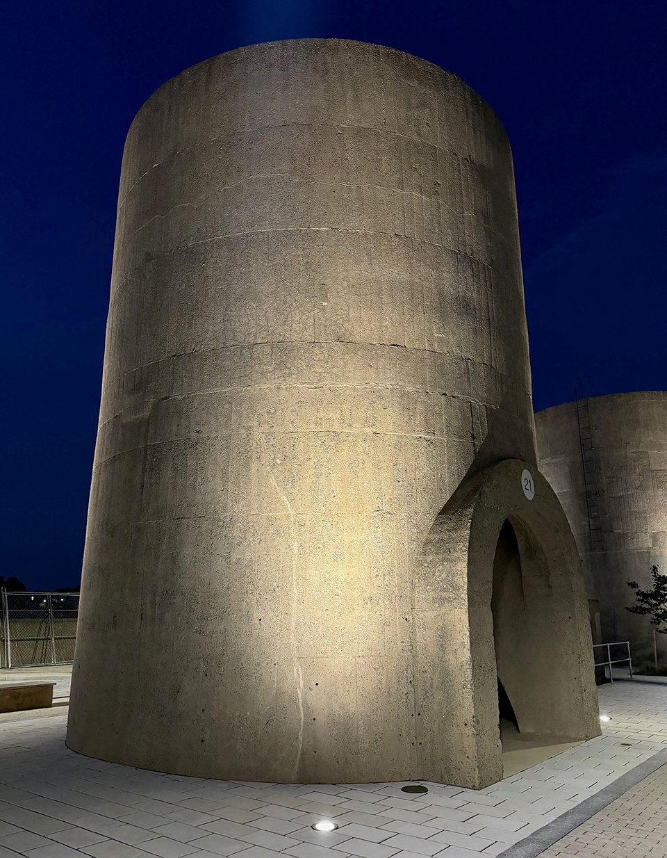 A concrete tower