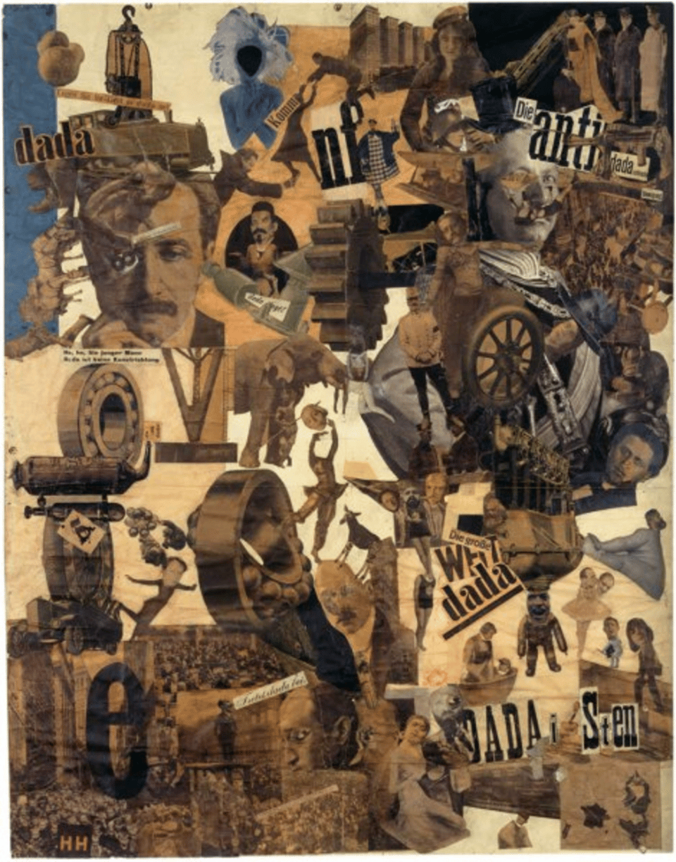 Hannah Hoch, Cut with a Kitchen Knife Through The Last Weimar Beer-Belly Cultural Epoch in Germany, 1919–1920, collage, mixed media