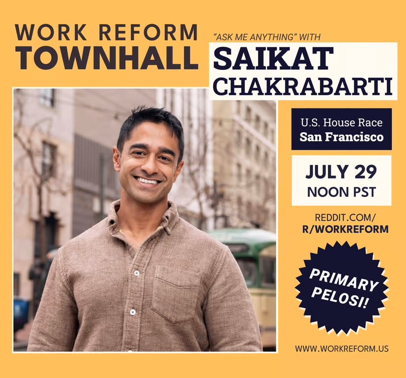 🗣️ Saikat Chakrabarti AMA is LIVE! 🎉