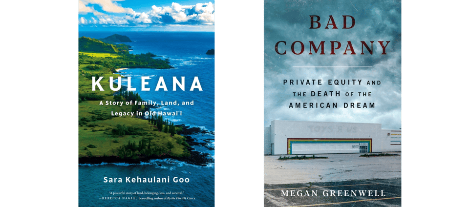 book covers of Kuleana and Bad Company
