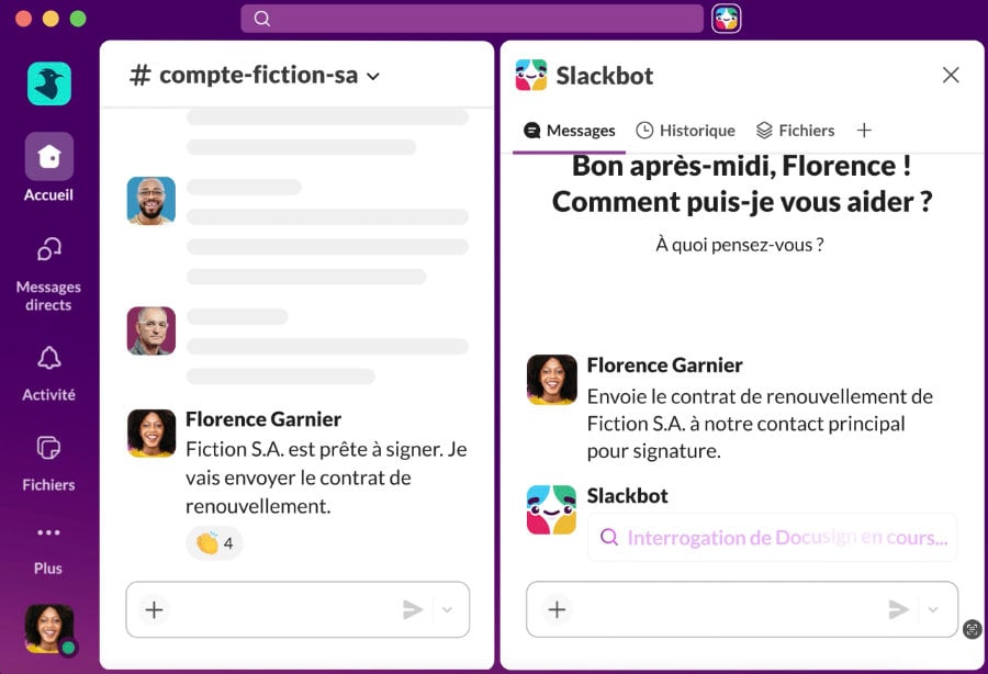 capture écran slack