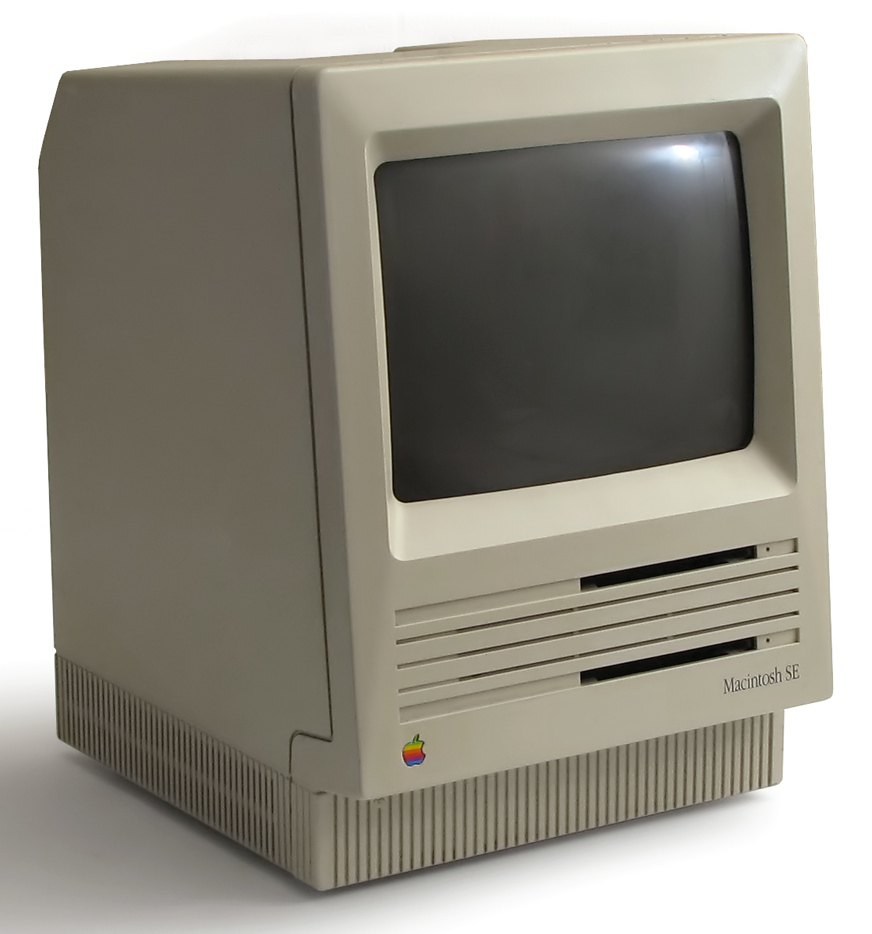 A mac SE with two floppy drives