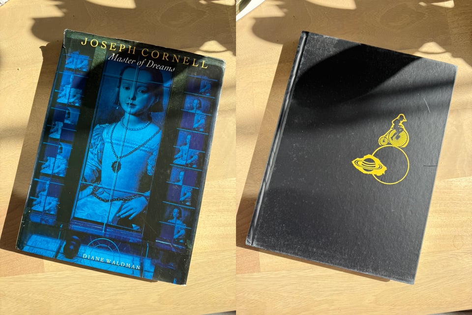 A Joseph Cornell book without its dust jacket.