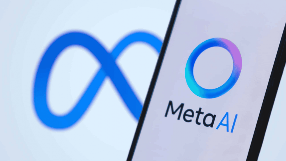 The logo for Meta AI