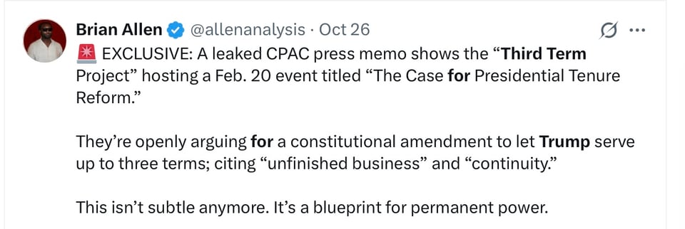The CPAC too made clear the Constitution means nothing to them