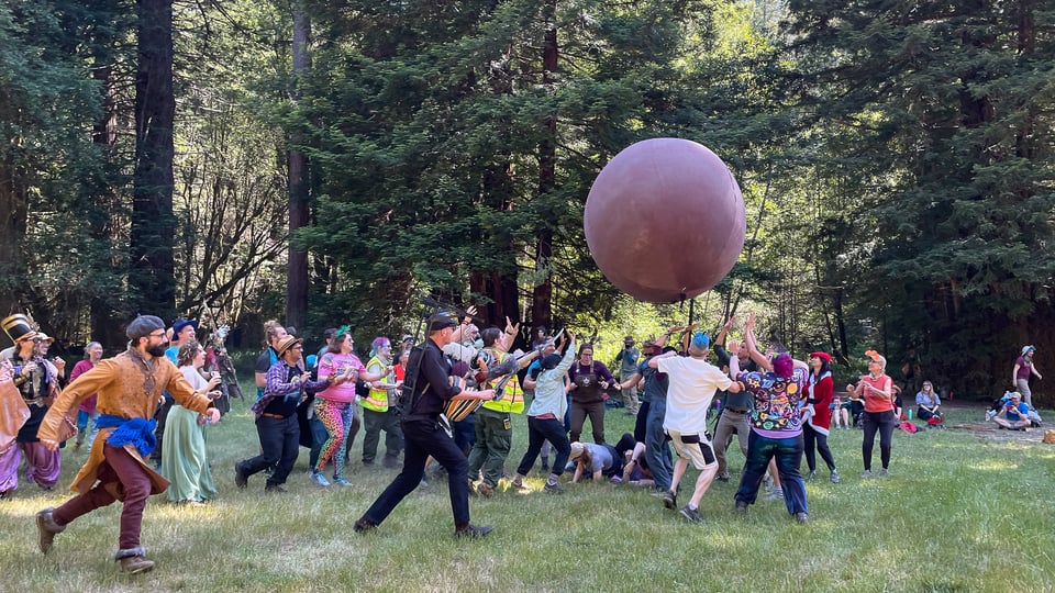 Adventure Camp Dung Ball Game