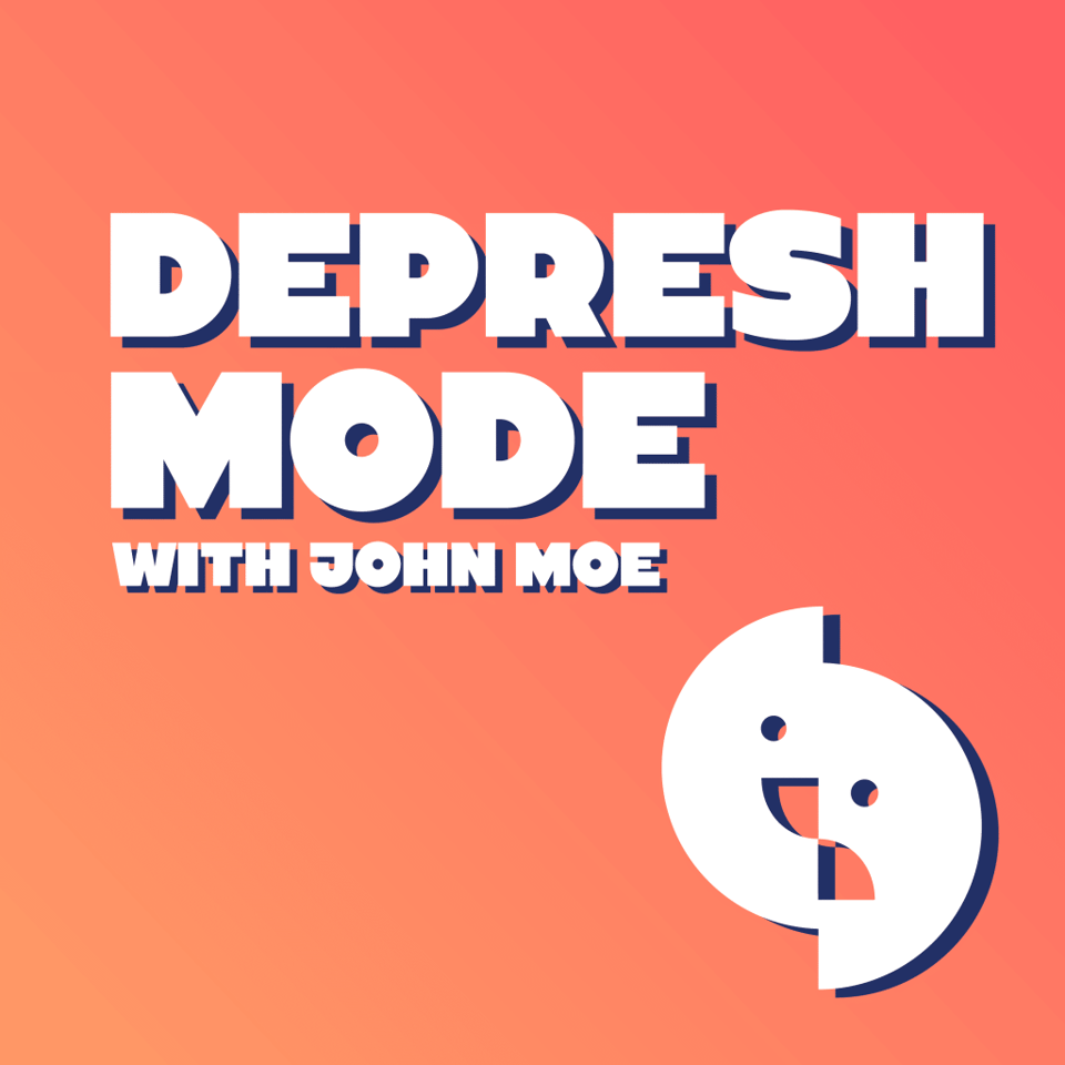 depresh mode with john moe podcast logo