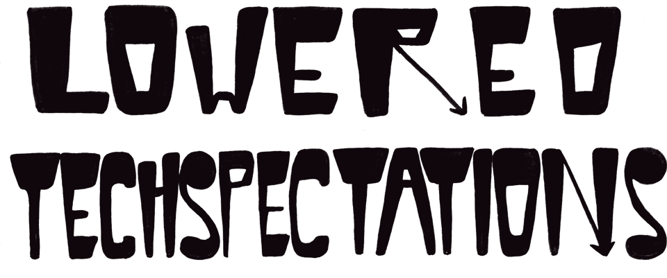 Lowered Techspectations fancy logo