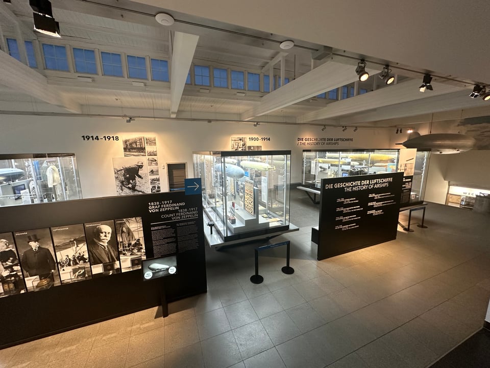 Interiors of Zeppelin museum in Friedrichshafen