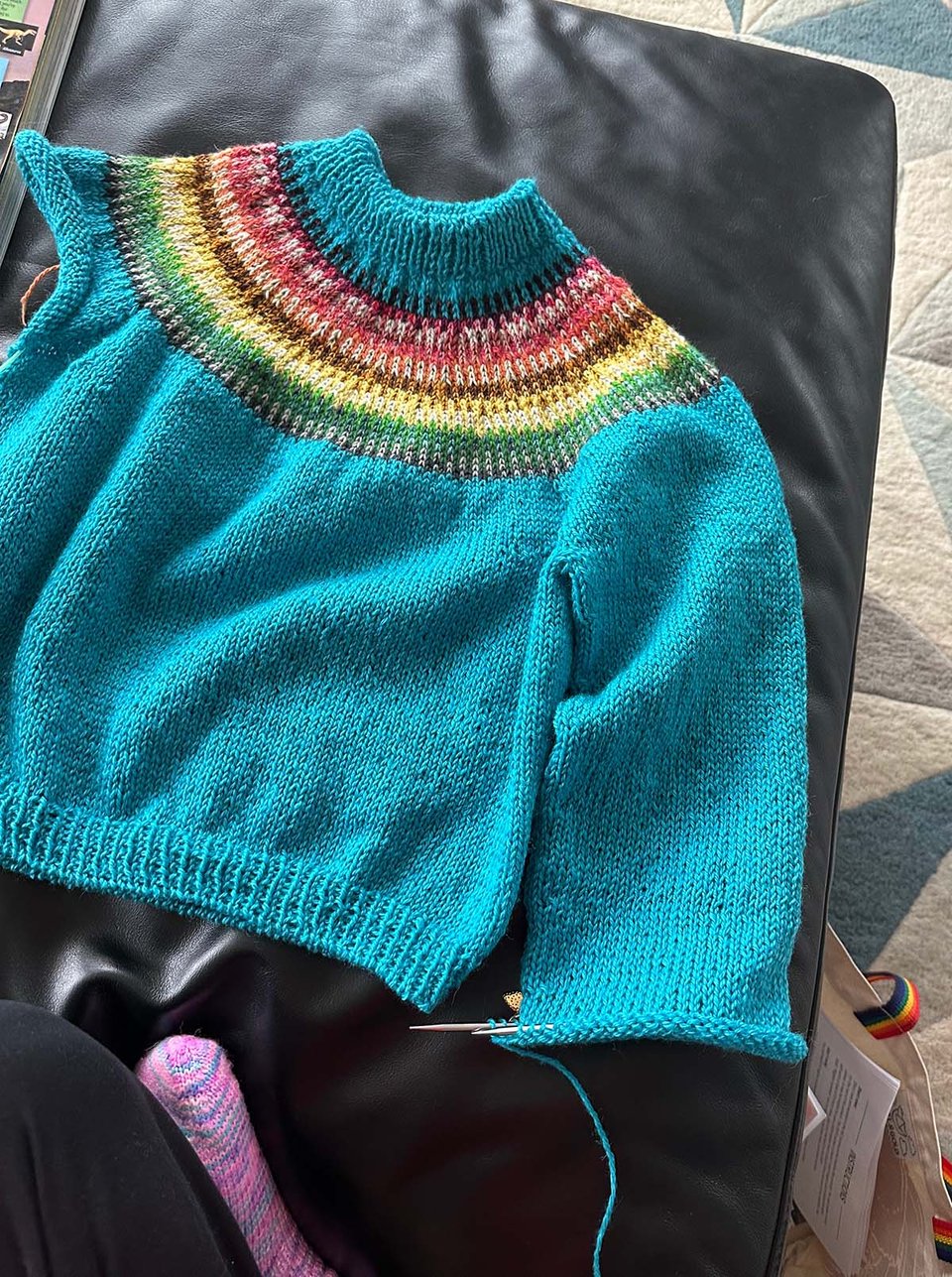 The Kintra sweater, pattern by Rebecca Clow