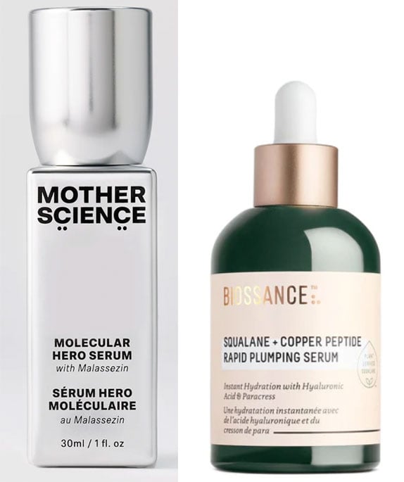 Still life of products from Mother Science and Biosssance