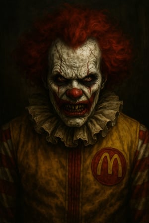 a Ronald McDonald version that looks as scary as the IT clown