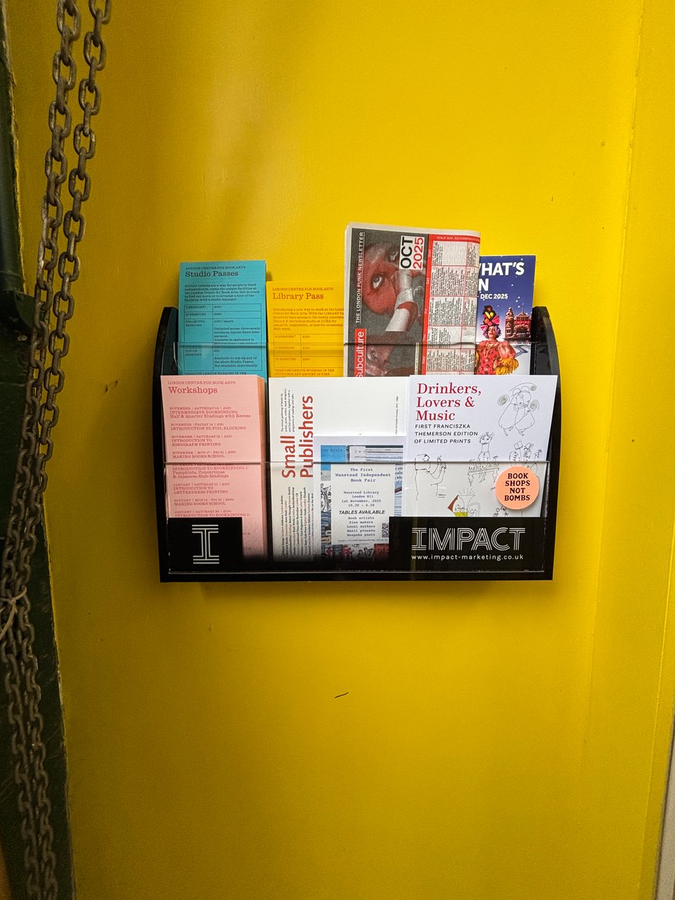 The listings, in a neat display