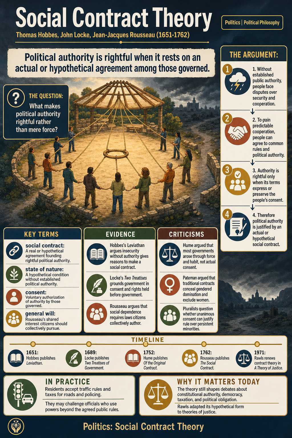 Infographic of: Social Contract Theory