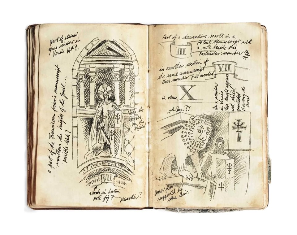 "Indiana Jones and The Last Crusade - The Graphic Adventure" video game manual. Written by Mark Falstein, Art Direction by Mark Shepard, Hand Lettering by Jayne Osgood, Illustrations by Steve Purcell. © and ™ 1989, Lucasfilm.