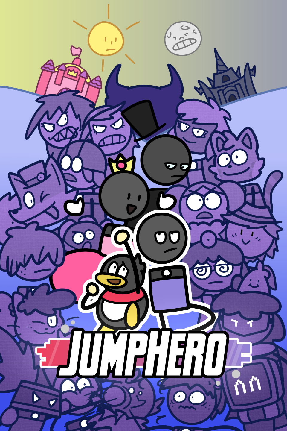 Redraw of the original JumpHero webcomic cover