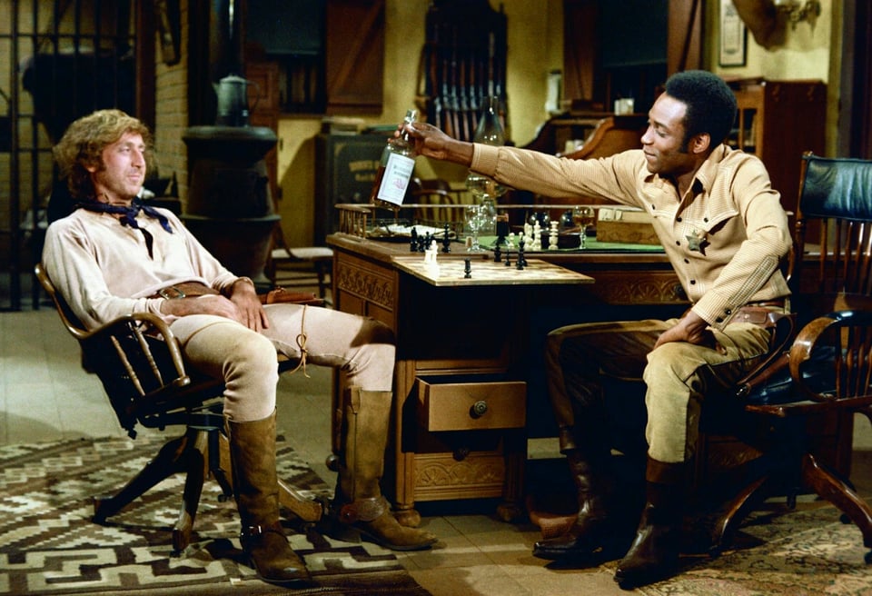 Still image from “Blazing Saddles.”