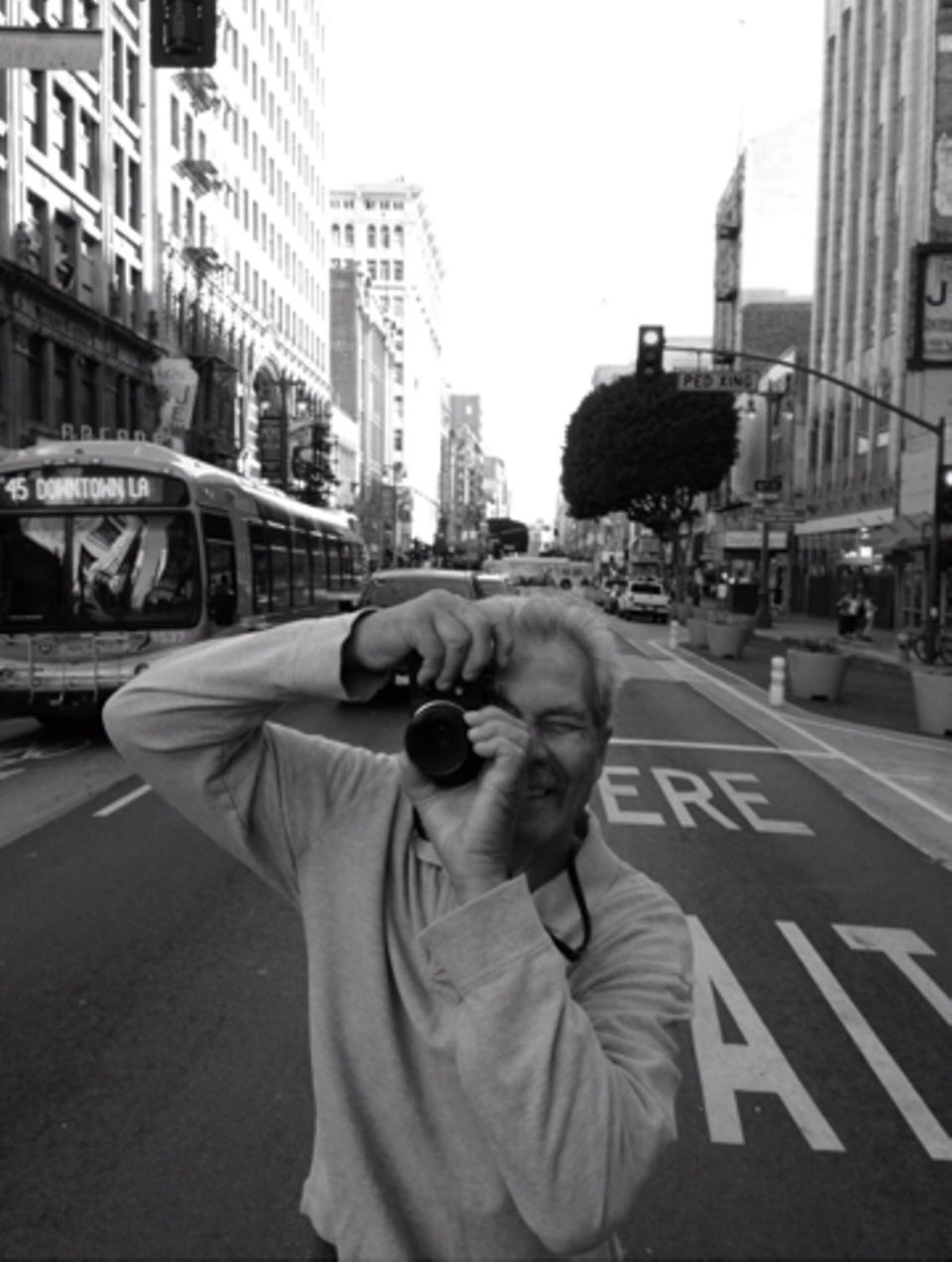 Photo of the photographer John Free in downtown Los Angeles.