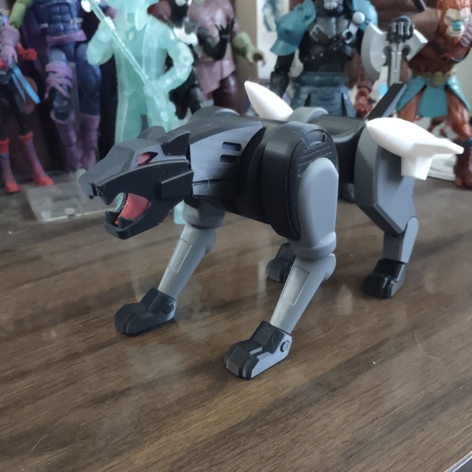 Ravage-- a black, mechanical jaguar, and a Decepticon