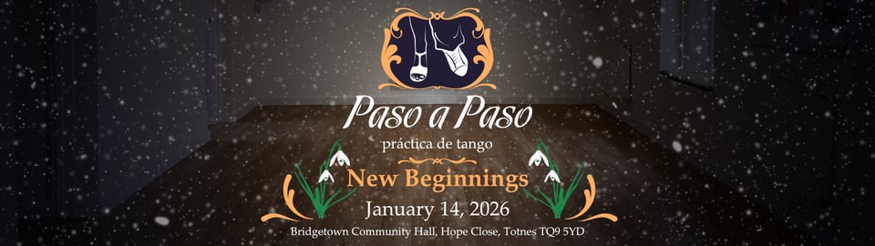 Cover of Paso a Paso Tango practice "New Beginnings" January 14, 2026