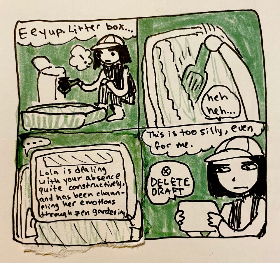 comic 3 about baysitting Lola