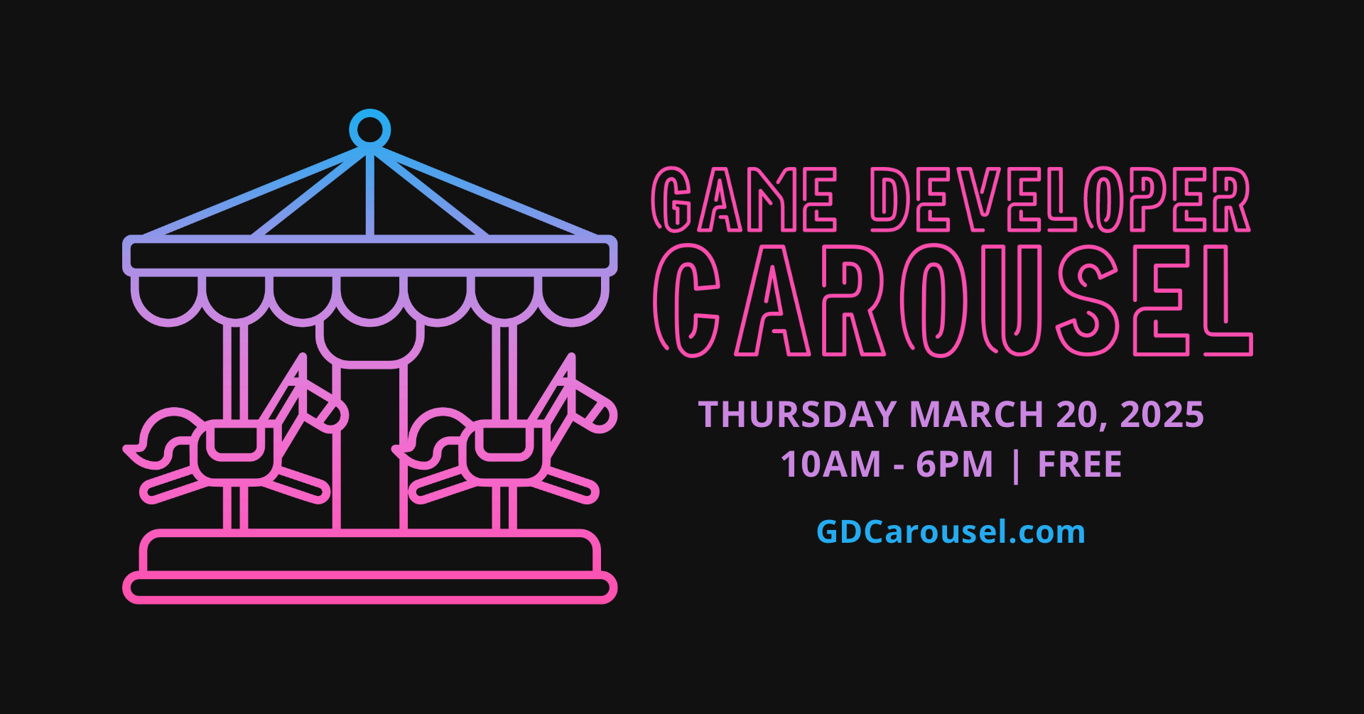 🎮🧑‍💻🎠 One Week Till Game Developer Carousel!