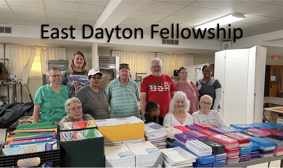 Volunteers at our back to school event.