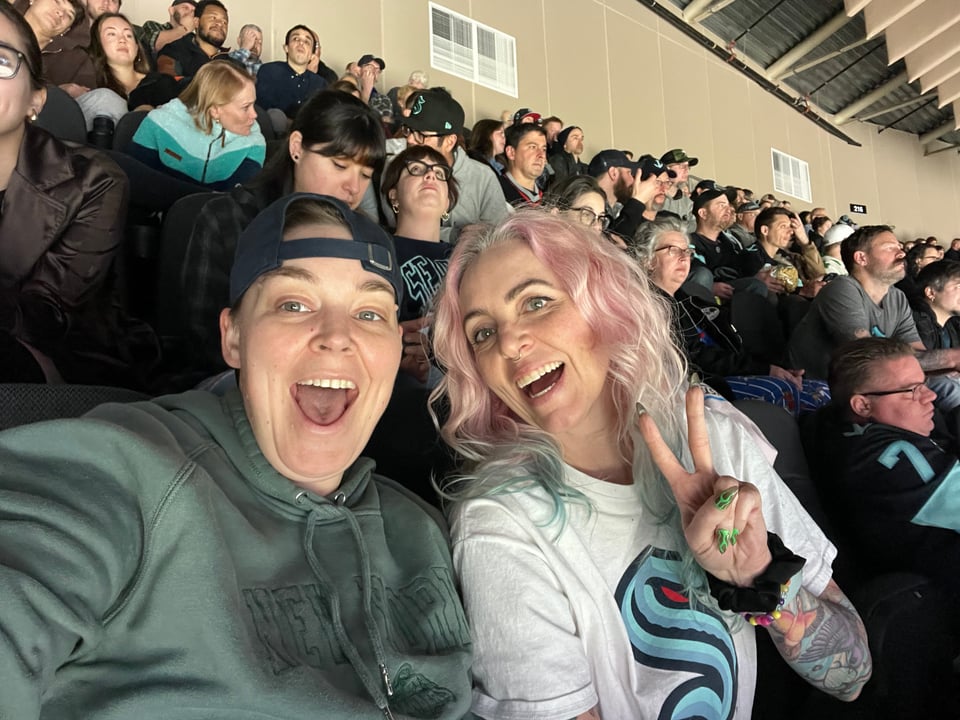 Myself and Nicole grabbing a selfie 