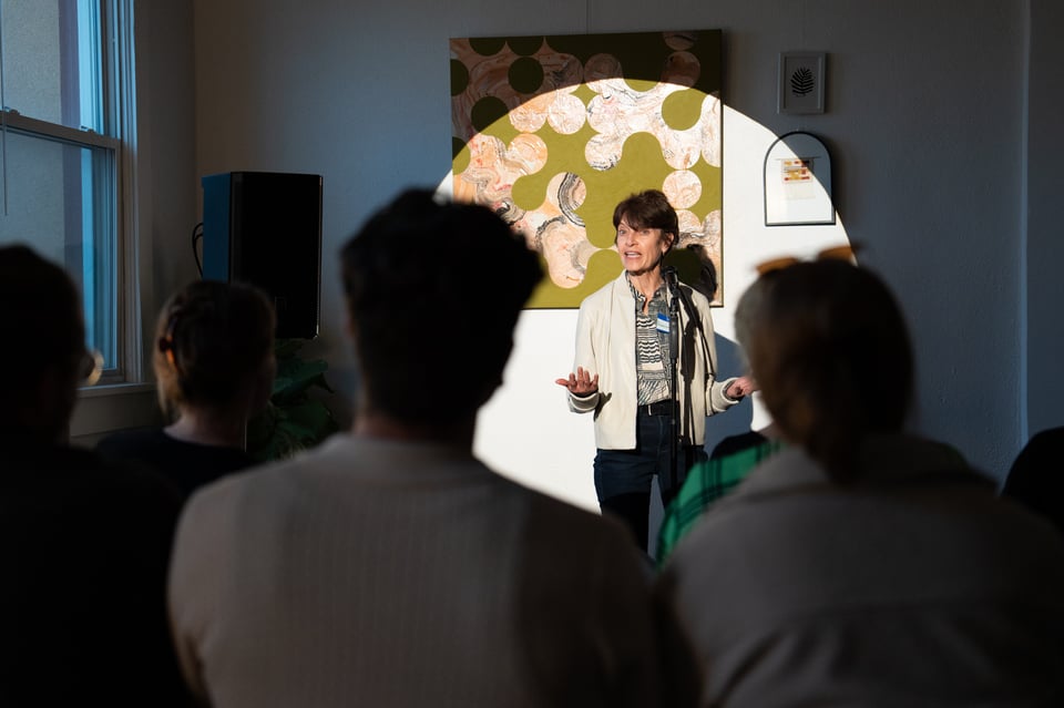 Marcia telling a Glint story.