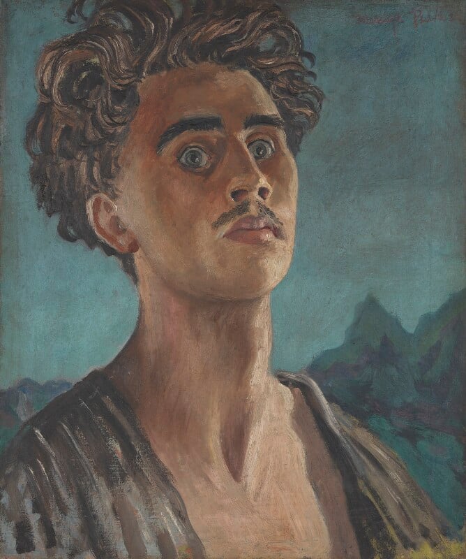 Mervyn Peaker's 1932 self-portrait painting.