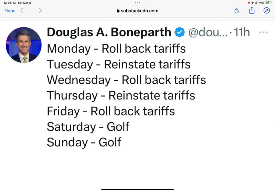 Sunday, March 9, 2025. Annette’s Roundup for Democracy.